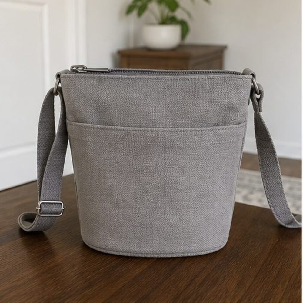 Olive Woven Crossbody Bag